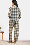 Zivame Print Fusion Knit Poly Pyjama Set - Frozen Dew — thumbnail 4